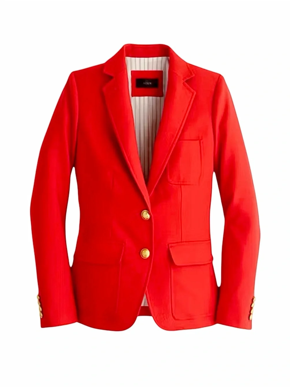 J.Crew – Rhodes Schoolboy Blazer – Fiery Sunset Red Gold Button – Sz. 12